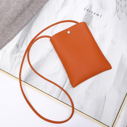Pure Nylon Mobile Phone Bag Mini Cloth Bag ins Style Japanese Simple and Versatile Messenger Small Square Bag
