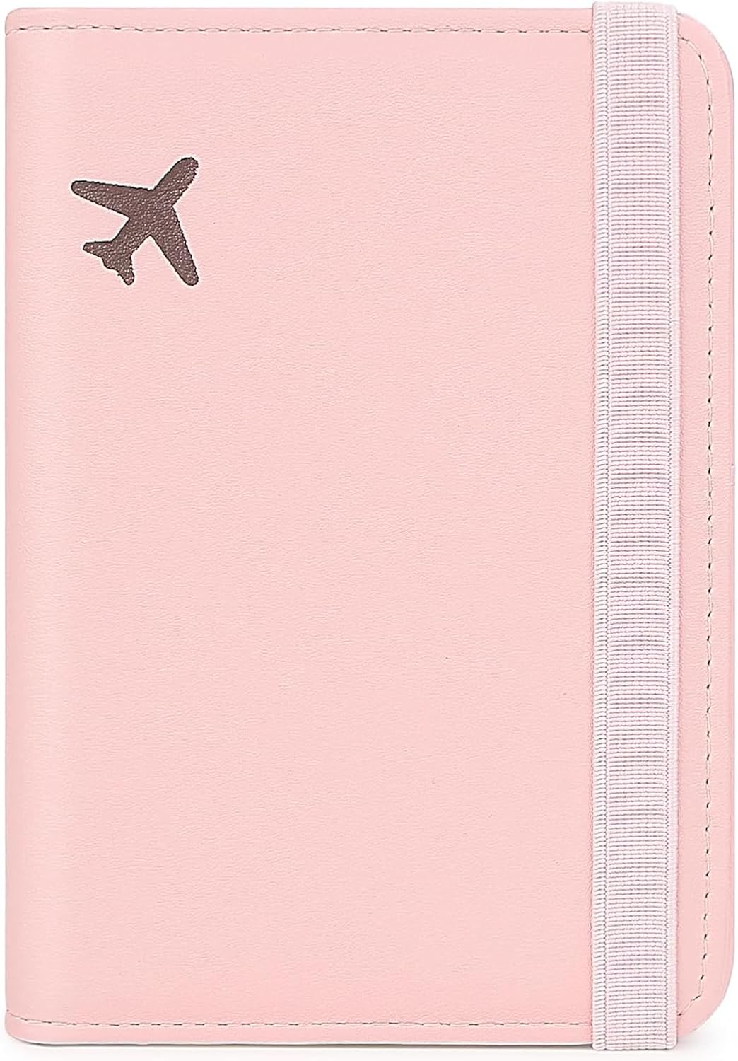 RFID Blocking Passport Holder for Travel – PU Leather Waterproof Lightweight Passport Cover Wallet for Women Men, Travel Organizer with Card Slots for Airline Tickets & Passport Book, Purple