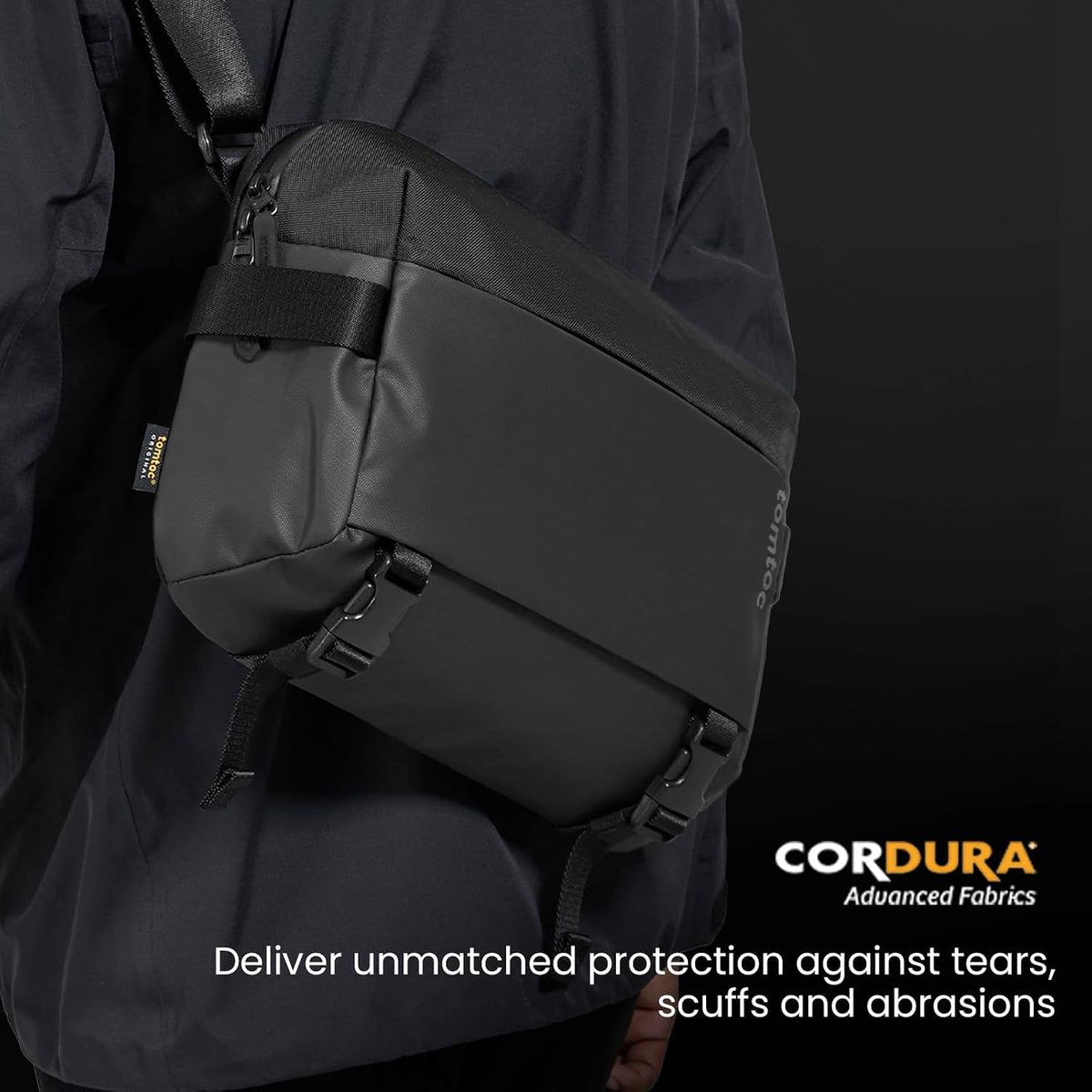 Compact EDC Sling Bag 3L-10L, Minimalist Crossbody Bag Chest Shoulder Pack for Men Women, X-pac/Recycled Polyester