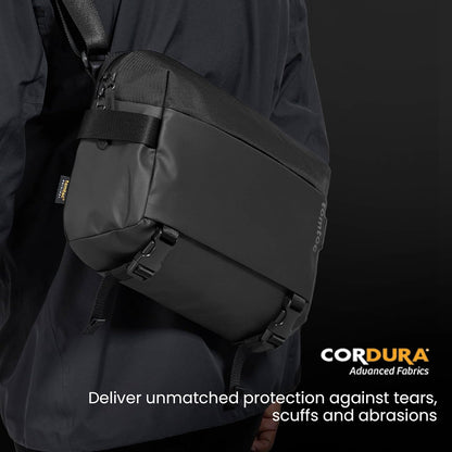 Compact EDC Sling Bag 3L-10L, Minimalist Crossbody Bag Chest Shoulder Pack for Men Women, X-pac/Recycled Polyester
