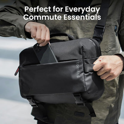 Compact EDC Sling Bag 3L-10L, Minimalist Crossbody Bag Chest Shoulder Pack for Men Women, X-pac/Recycled Polyester