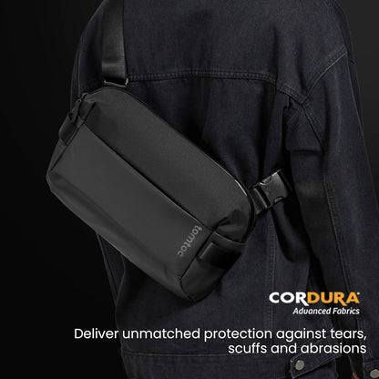 Compact EDC Sling Bag 3L-10L, Minimalist Crossbody Bag Chest Shoulder Pack for Men Women, X-pac/Recycled Polyester