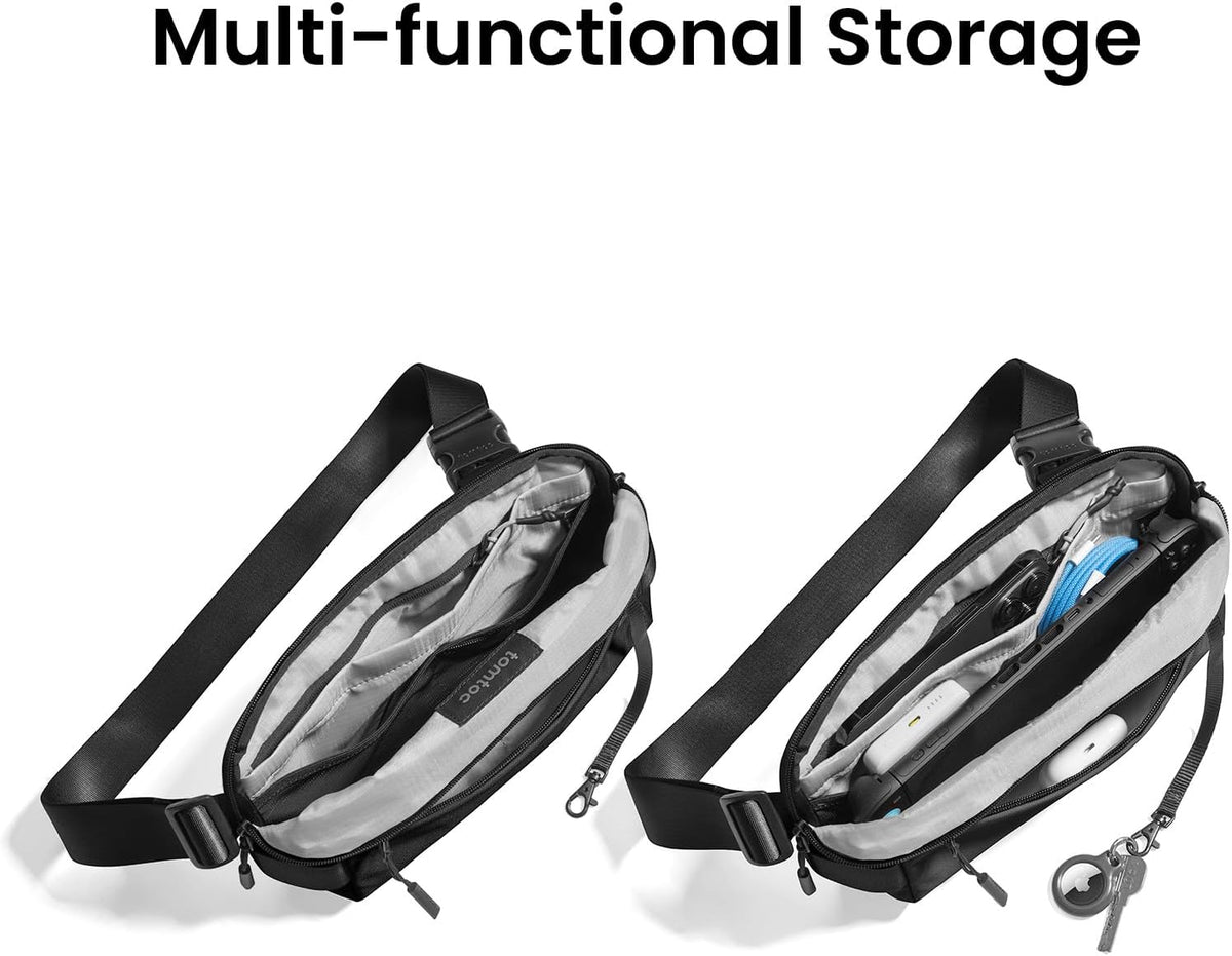 Compact EDC Sling Bag 3L-10L, Minimalist Crossbody Bag Chest Shoulder Pack for Men Women, X-pac/Recycled Polyester