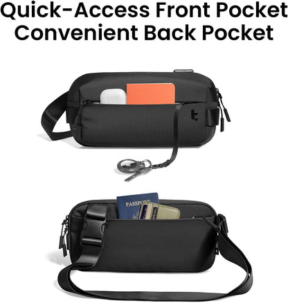 Compact EDC Sling Bag 3L-10L, Minimalist Crossbody Bag Chest Shoulder Pack for Men Women, X-pac/Recycled Polyester