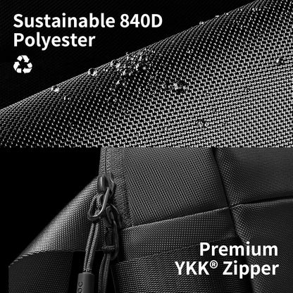 Compact EDC Sling Bag 3L-10L, Minimalist Crossbody Bag Chest Shoulder Pack for Men Women, X-pac/Recycled Polyester