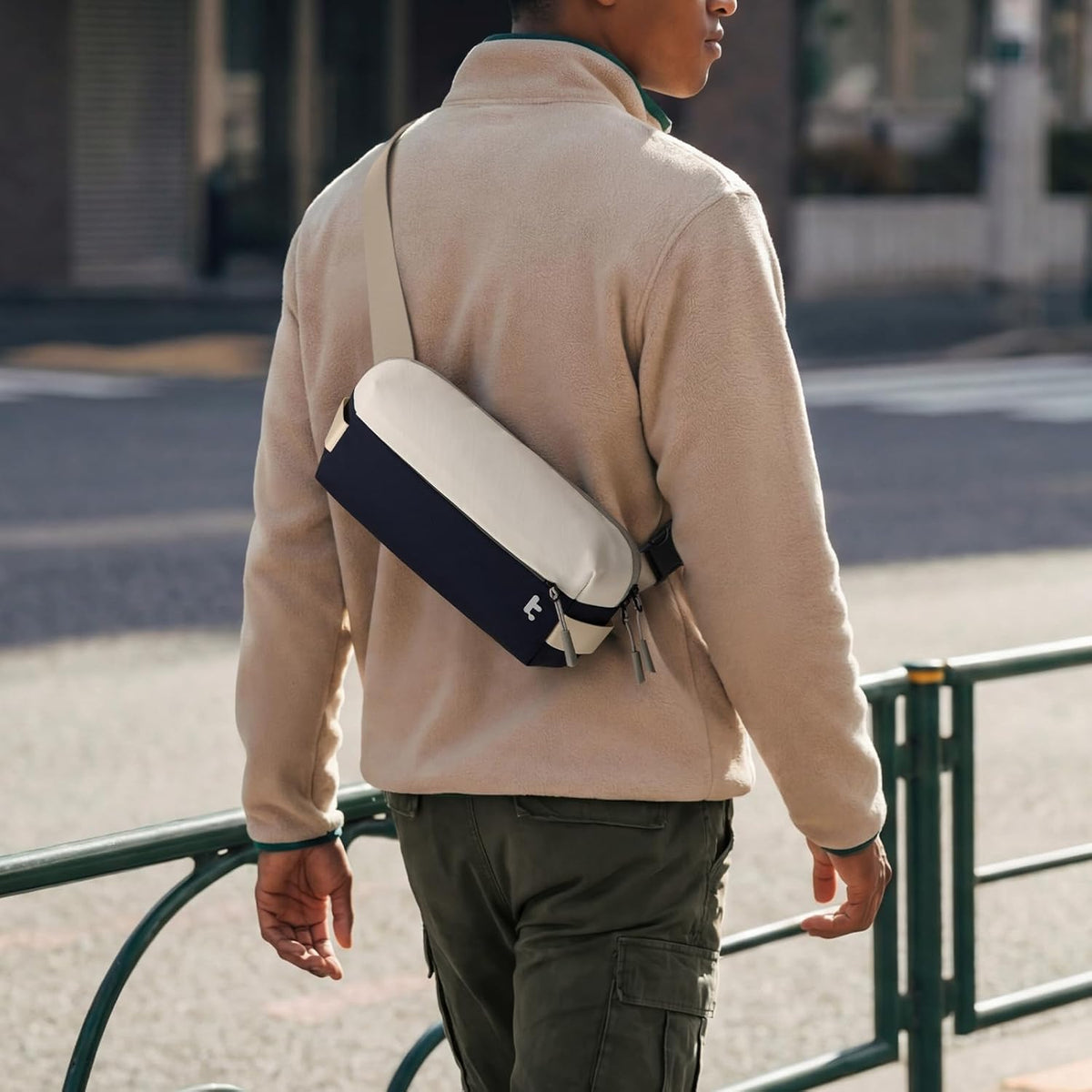 Compact EDC Sling Bag 3L-10L, Minimalist Crossbody Bag Chest Shoulder Pack for Men Women, X-pac/Recycled Polyester