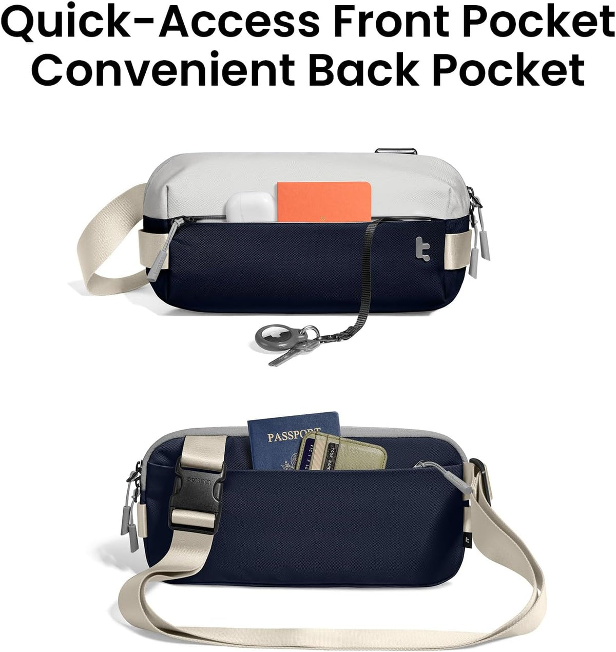 Compact EDC Sling Bag 3L-10L, Minimalist Crossbody Bag Chest Shoulder Pack for Men Women, X-pac/Recycled Polyester