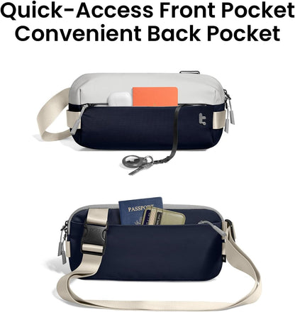 Compact EDC Sling Bag 3L-10L, Minimalist Crossbody Bag Chest Shoulder Pack for Men Women, X-pac/Recycled Polyester
