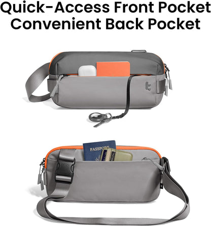 Compact EDC Sling Bag 3L-10L, Minimalist Crossbody Bag Chest Shoulder Pack for Men Women, X-pac/Recycled Polyester