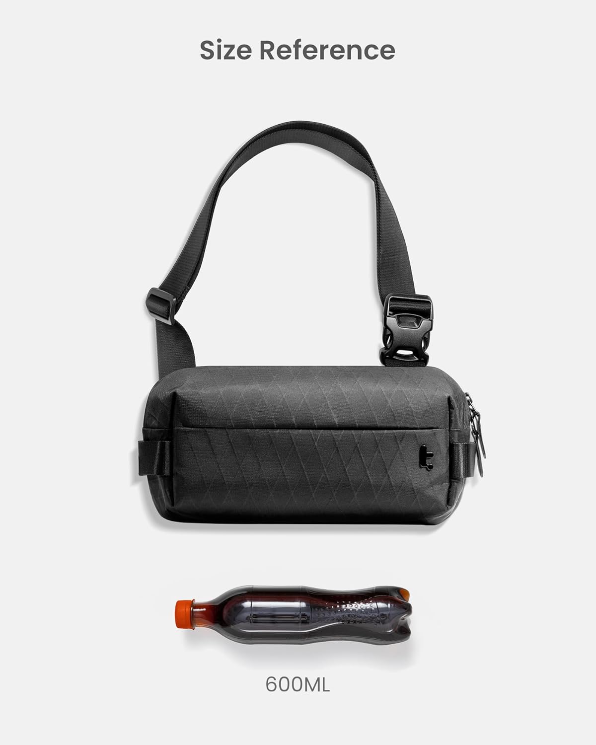 Compact EDC Sling Bag 3L-10L, Minimalist Crossbody Bag Chest Shoulder Pack for Men Women, X-pac/Recycled Polyester