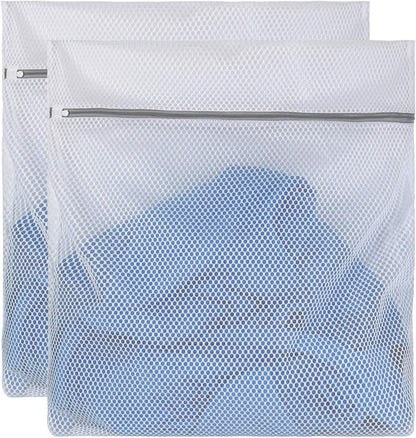 2 XX-Large Honeycomb Delicates Bags for Washing Machine, 24 x 24 Inches lingerie bags for Laundry, Travel Storage Organize Bag for Cotton Clothes,Sheet, Shoes