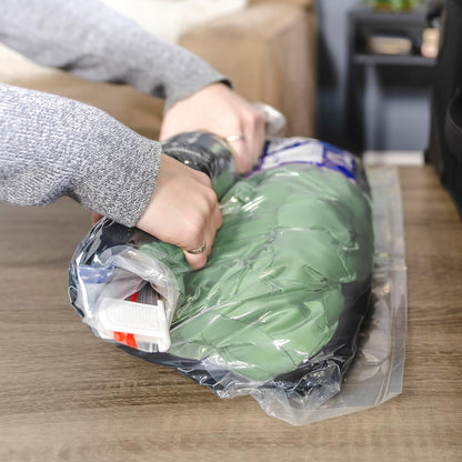Shrink-Pak Large Travel Bags - Airtight Storage Bags for Maximum Space Saving, Travel Essentials, Ideal for Packing, Durable, Reliable Compression with Sealed Protection