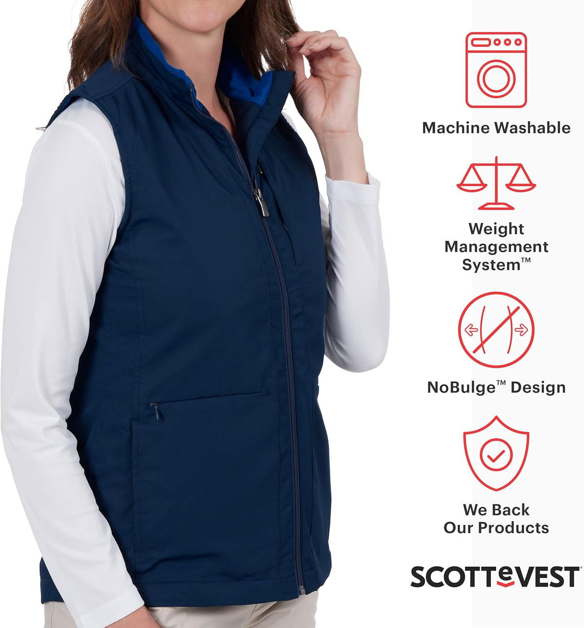 Best Travel Vest for Women - 24 Hidden Pockets - Water Repellent for Travel & More
