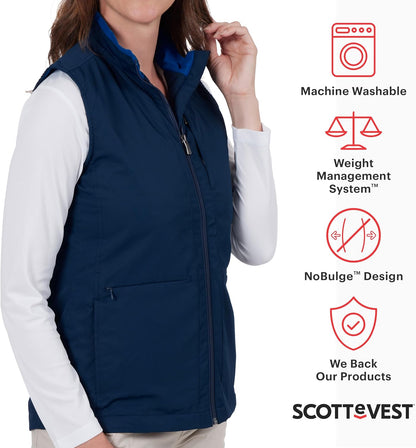 Best Travel Vest for Women - 24 Hidden Pockets - Water Repellent for Travel & More