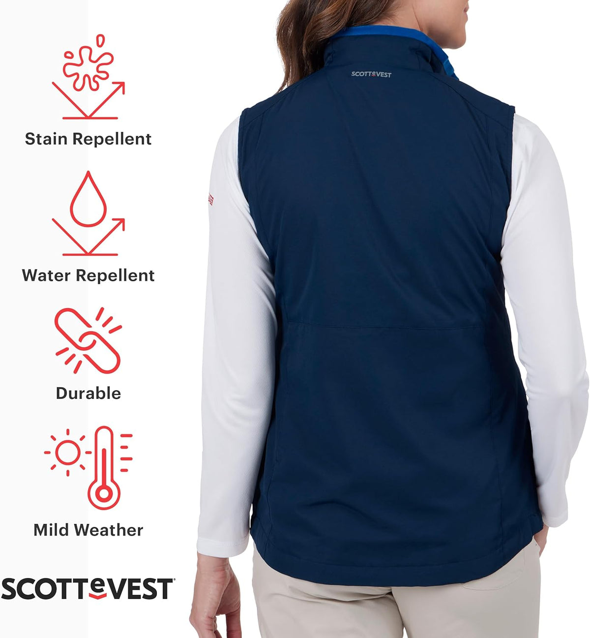 Best Travel Vest for Women - 24 Hidden Pockets - Water Repellent for Travel & More