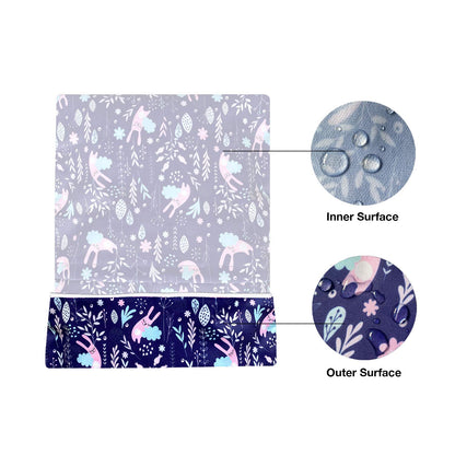 4pcs Waterproof Wet Bag Reusable for Wet Clothes Baby Diapers Stroller Swimsuit Travel Reusable toiletries Pouch Small and Larger Electronics case 4 Pack (Blue Sky)