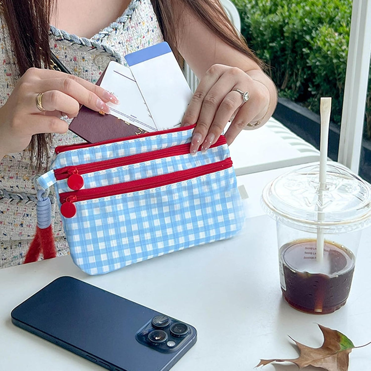 Nylon Travel Document Organizers Large Storage for Flight Tickets Passports Cards Water Portable Essential for Busi