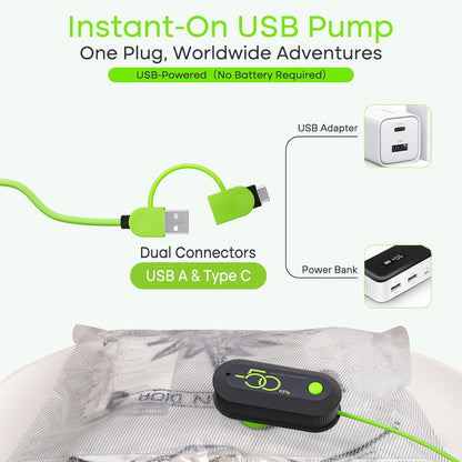 Vacuum Bags for Travel with USB Pump, Carry-on Size Compression Packing for Luggage and Suitcase, Space Saver Bags for Clothes and Clothing Travel