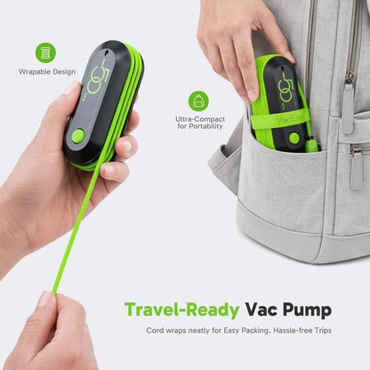 Vacuum Bags for Travel with USB Pump, Carry-on Size Compression Packing for Luggage and Suitcase, Space Saver Bags for Clothes and Clothing Travel