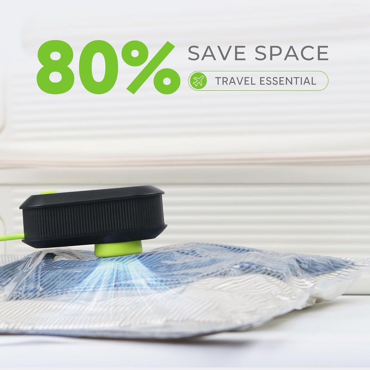 Vacuum Bags for Travel with USB Pump, Carry-on Size Compression Packing for Luggage and Suitcase, Space Saver Bags for Clothes and Clothing Travel