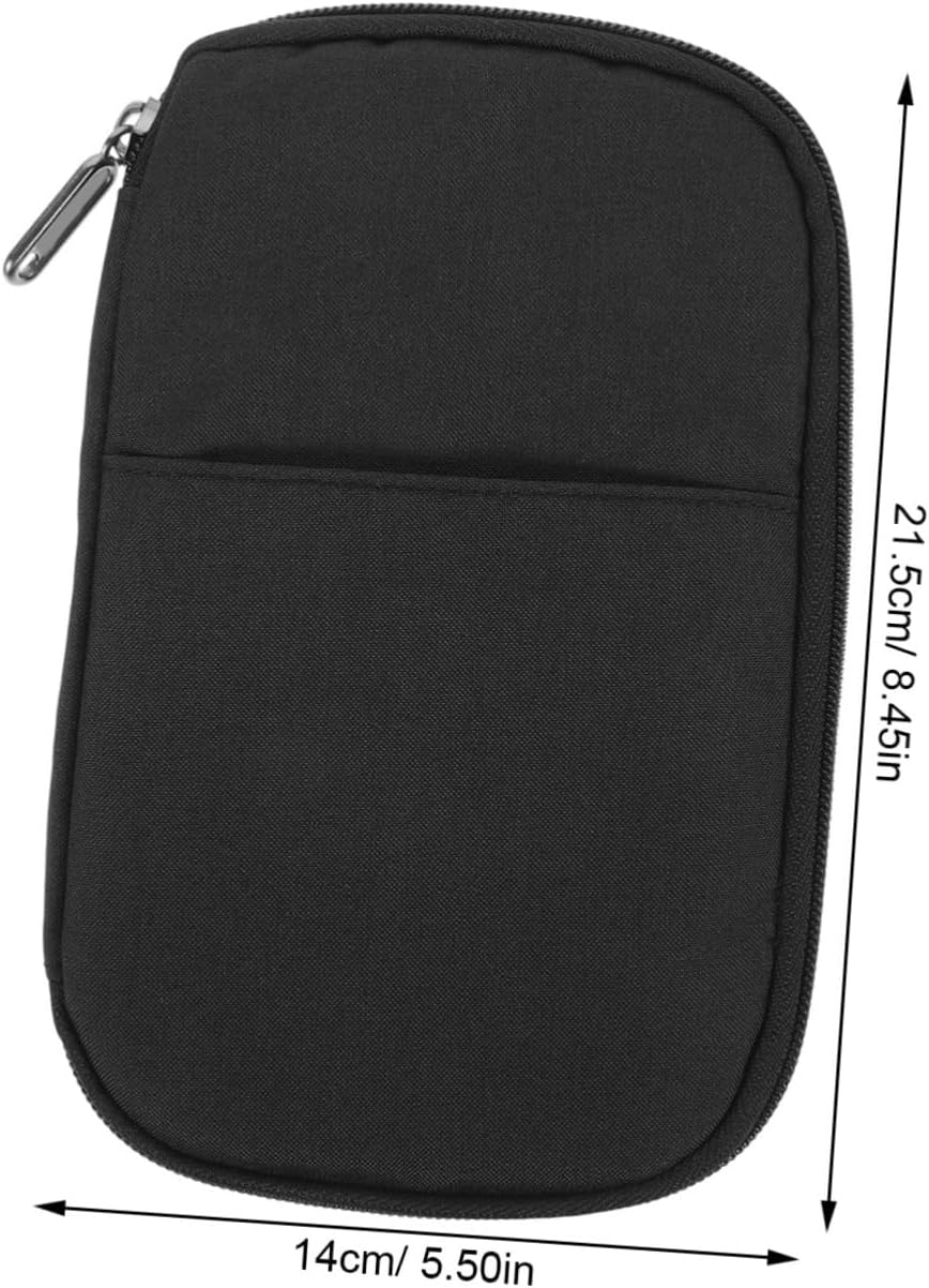 Travel Holder Multi-functional Zipper Design Case Large Capacity Travel Document Organizer for Id Cards and Tickets Portable and Bag