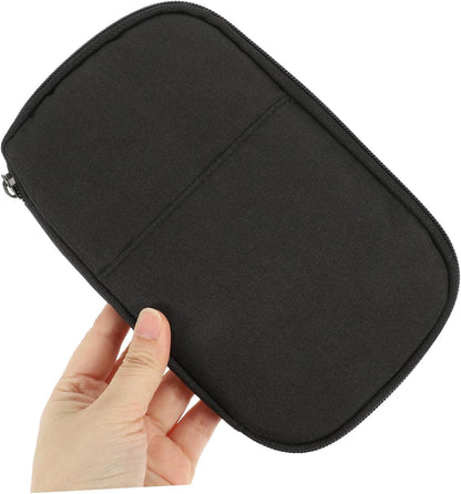 Travel Holder Multi-functional Zipper Design Case Large Capacity Travel Document Organizer for Id Cards and Tickets Portable and Bag