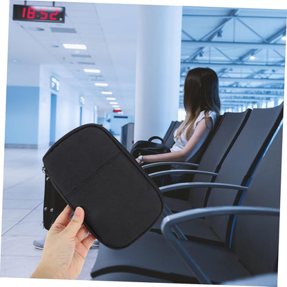 Travel Holder Multi-functional Zipper Design Case Large Capacity Travel Document Organizer for Id Cards and Tickets Portable and Bag