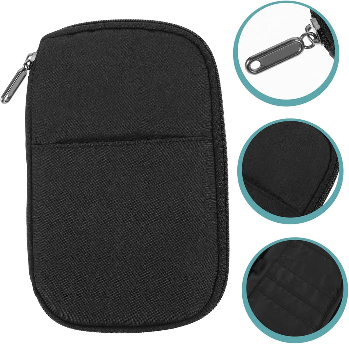 Travel Holder Multi-functional Zipper Design Case Large Capacity Travel Document Organizer for Id Cards and Tickets Portable and Bag