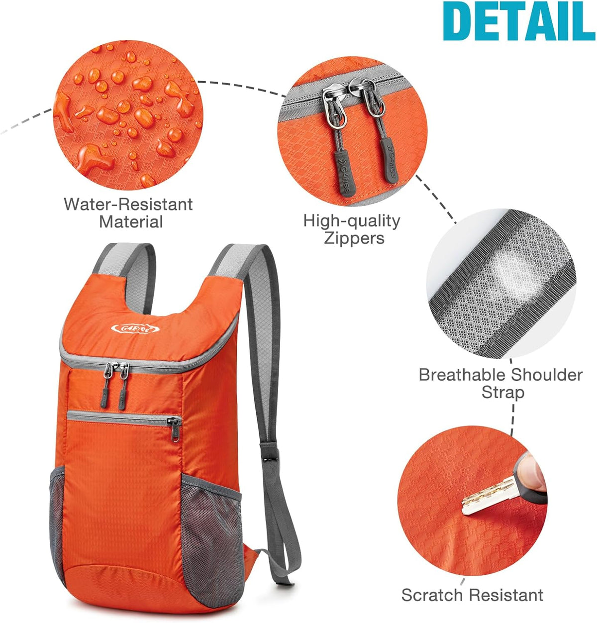 10L Lightweight Packable Hiking Backpack, Nylon Daypack Daily Travel | Water-Resistant Nylon, Weighing Only 4.59oz, Comfortable, Hiking, Travel, Cycling, Small Foldable Unisex Daypack (Blue)