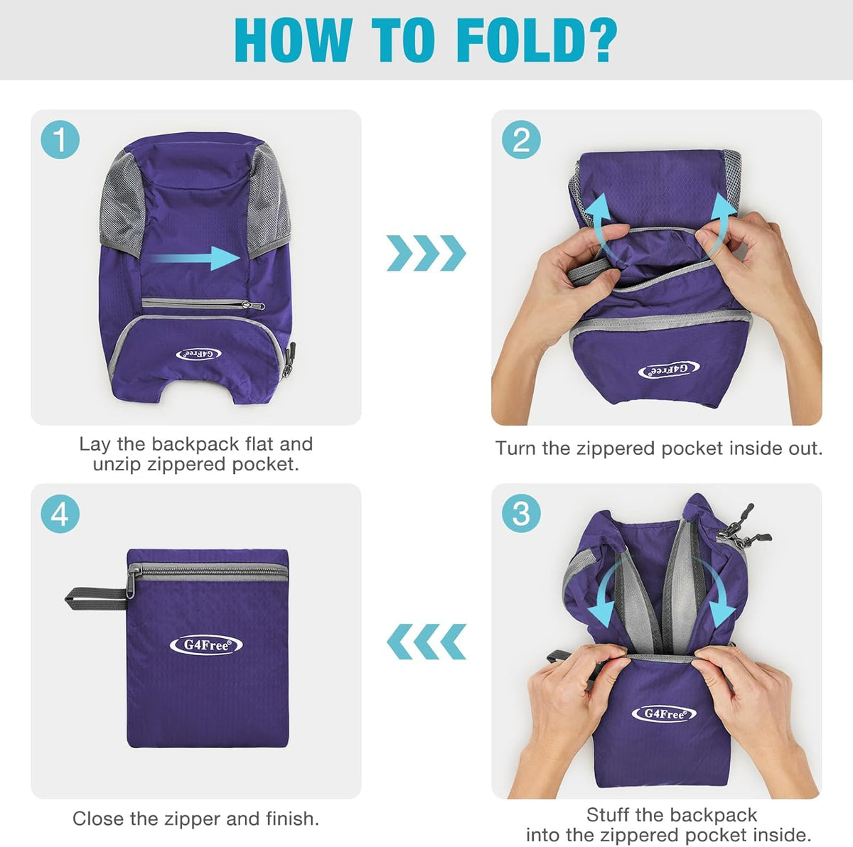 10L Lightweight Packable Hiking Backpack, Nylon Daypack Daily Travel | Water-Resistant Nylon, Weighing Only 4.59oz, Comfortable, Hiking, Travel, Cycling, Small Foldable Unisex Daypack (Blue)