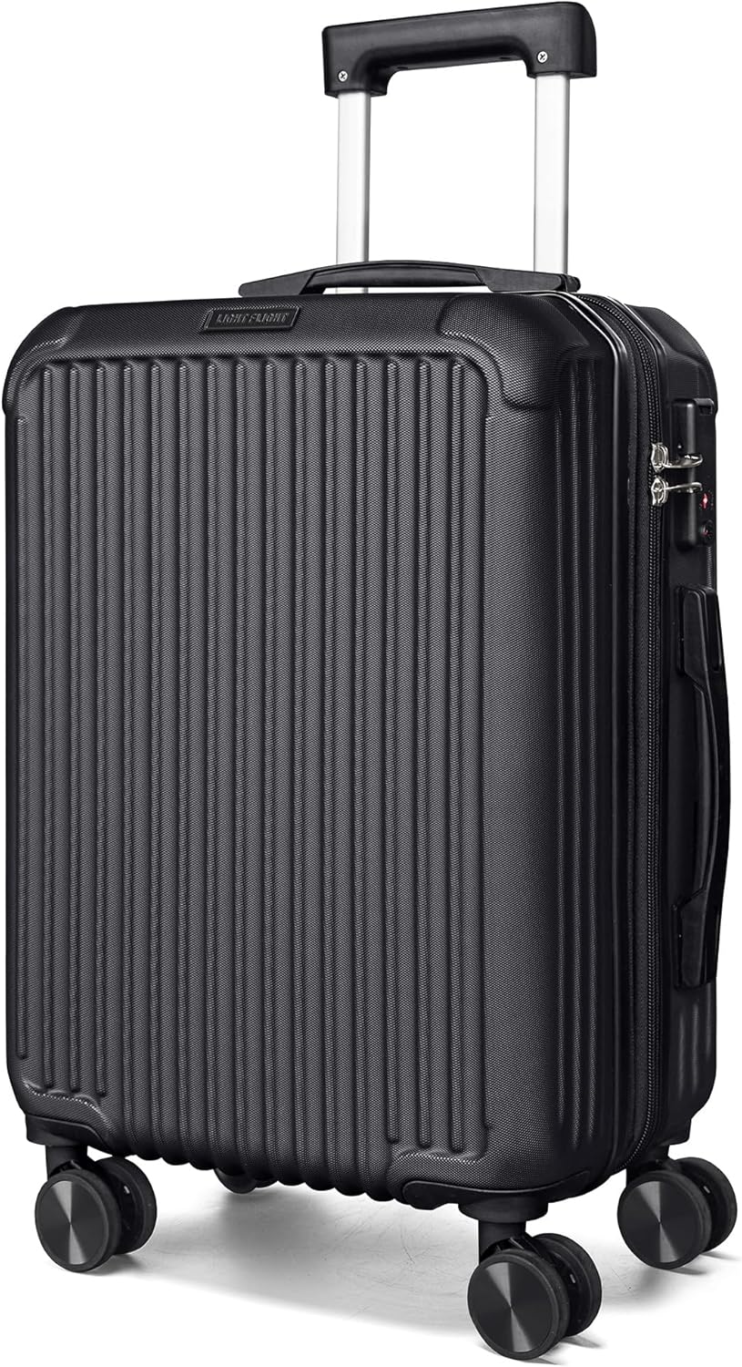 Carry On Luggage 22x14x9 Airline Approved, Dark Green | Airline Approved, Hard Shell with Wheels, Expandable Hardside, Lightweight, TSA Lock