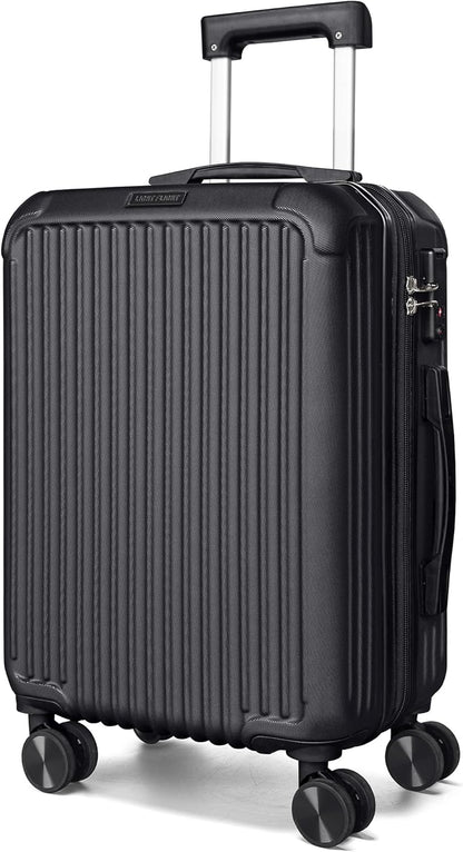 Carry On Luggage 22x14x9 Airline Approved, Dark Green | Airline Approved, Hard Shell with Wheels, Expandable Hardside, Lightweight, TSA Lock