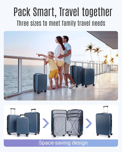 Carry On Luggage 22x14x9 Airline Approved, Dark Green | Airline Approved, Hard Shell with Wheels, Expandable Hardside, Lightweight, TSA Lock