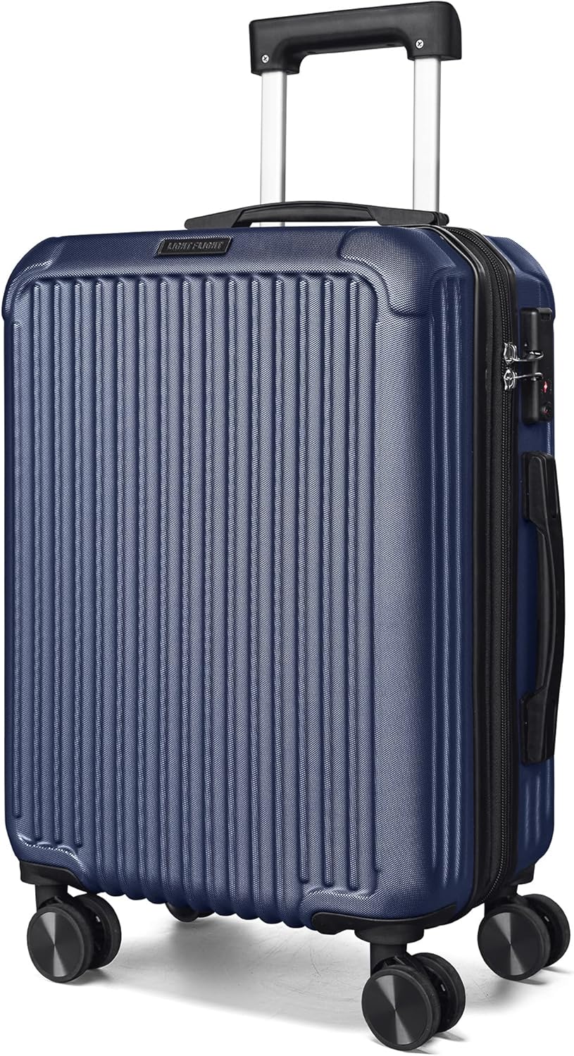 Carry On Luggage 22x14x9 Airline Approved, Dark Green | Airline Approved, Hard Shell with Wheels, Expandable Hardside, Lightweight, TSA Lock