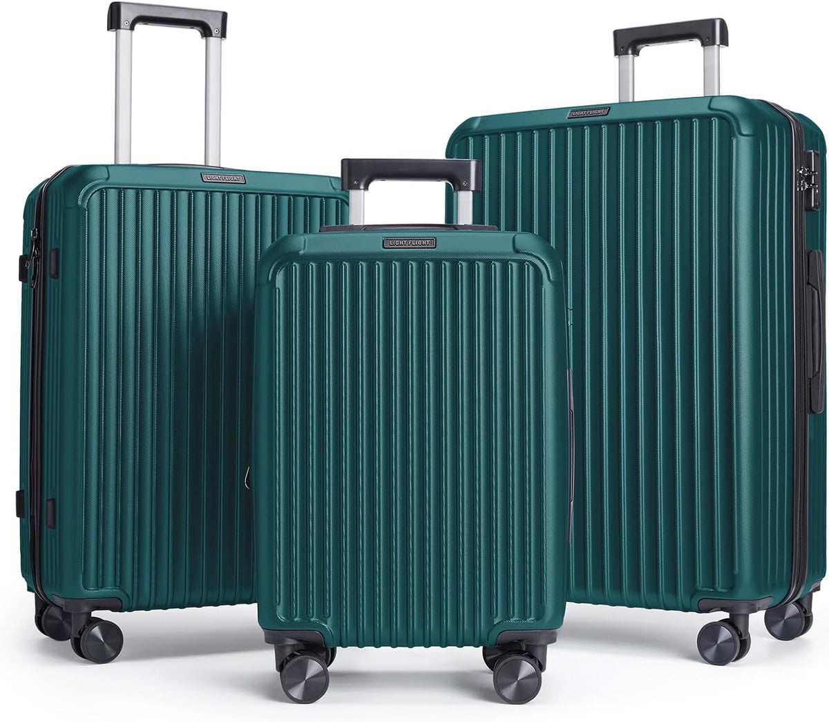 Carry On Luggage 22x14x9 Airline Approved, Dark Green | Airline Approved, Hard Shell with Wheels, Expandable Hardside, Lightweight, TSA Lock