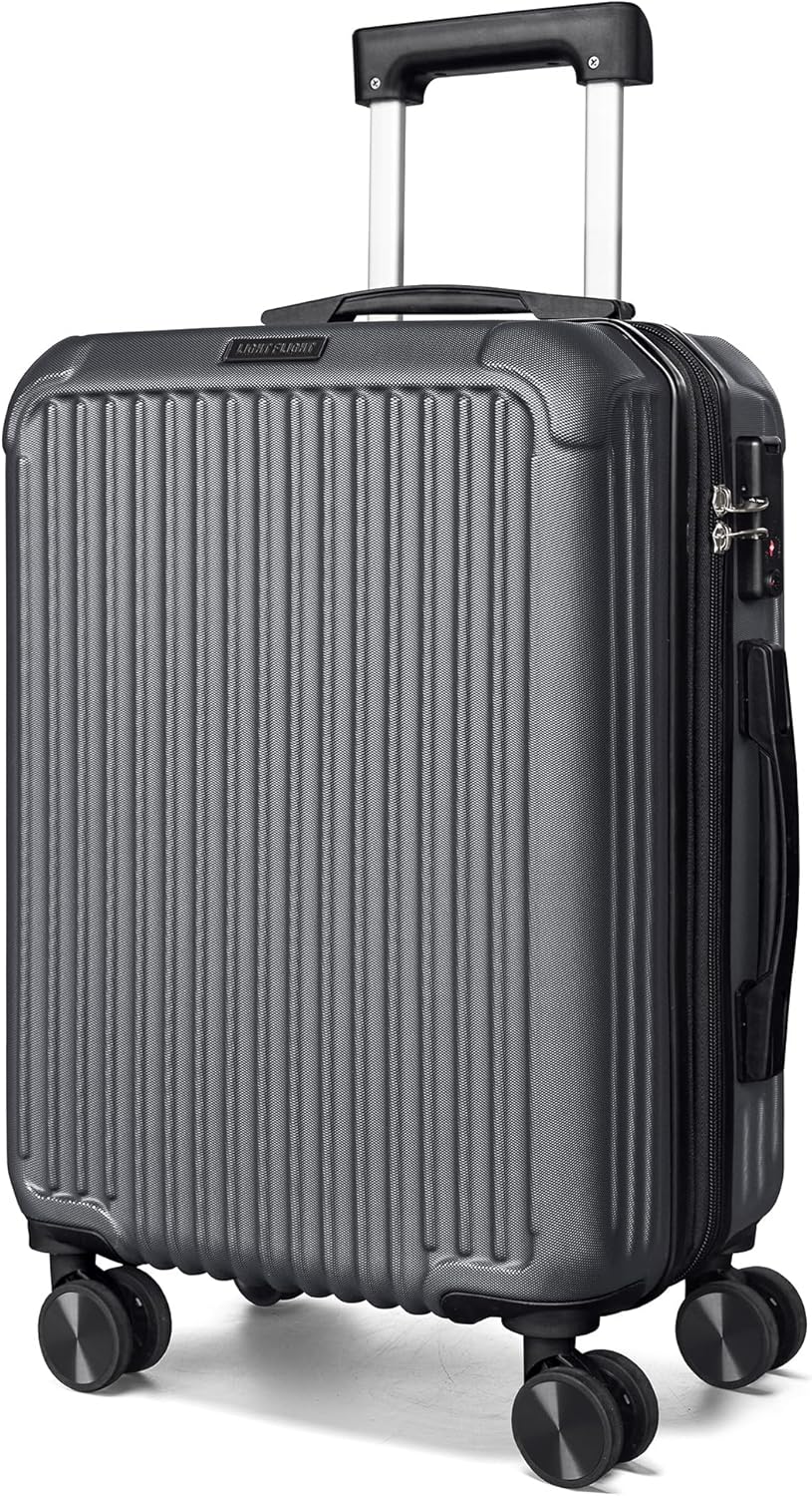 Carry On Luggage 22x14x9 Airline Approved, Dark Green | Airline Approved, Hard Shell with Wheels, Expandable Hardside, Lightweight, TSA Lock