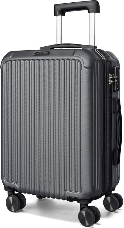 Carry On Luggage 22x14x9 Airline Approved, Dark Green | Airline Approved, Hard Shell with Wheels, Expandable Hardside, Lightweight, TSA Lock