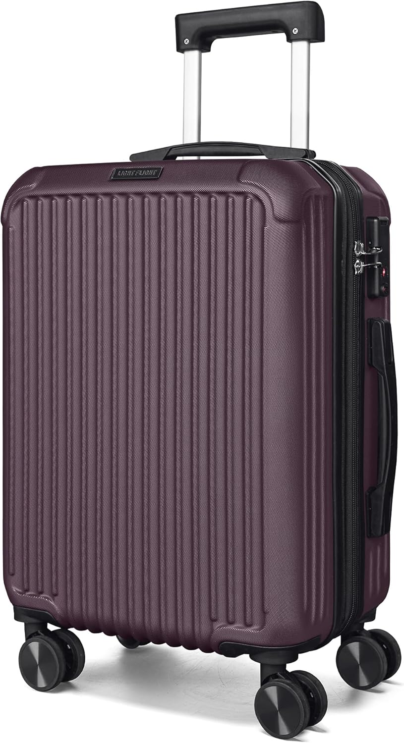 Carry On Luggage 22x14x9 Airline Approved, Dark Green | Airline Approved, Hard Shell with Wheels, Expandable Hardside, Lightweight, TSA Lock