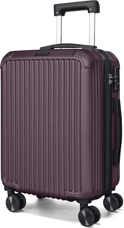 Carry On Luggage 22x14x9 Airline Approved, Dark Green | Airline Approved, Hard Shell with Wheels, Expandable Hardside, Lightweight, TSA Lock
