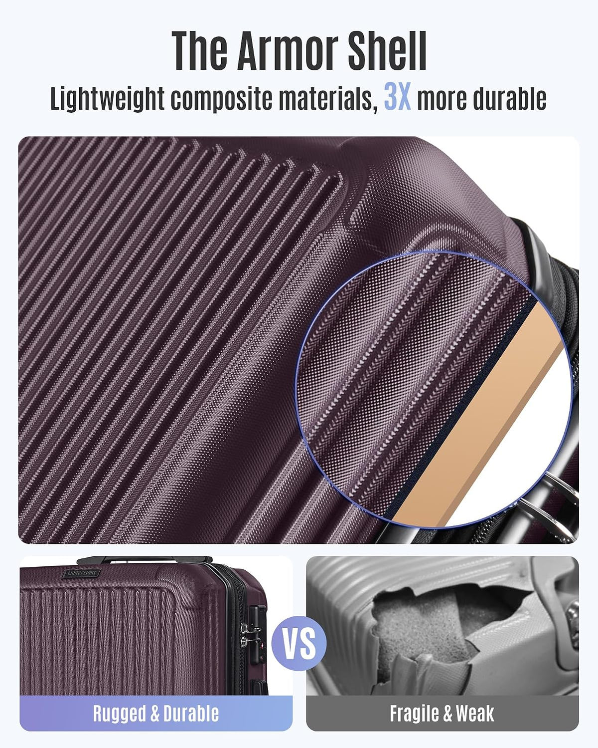 Carry On Luggage 22x14x9 Airline Approved, Dark Green | Airline Approved, Hard Shell with Wheels, Expandable Hardside, Lightweight, TSA Lock