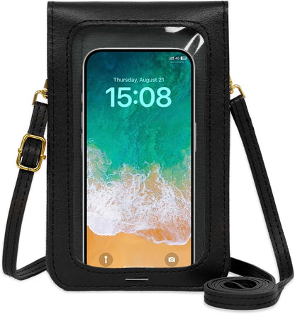 Small Crossbody Bags for Women, Leather Cell Phone Purse with Adjustable Strap, Handbags Bag for Travel Shopping