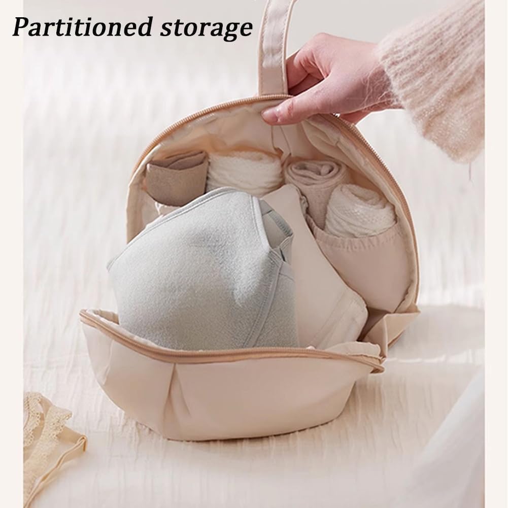 Lingerie Storage Bag Set Travel Underwear Organizer for Luggage, Portable Multi-Section Delicates Organizer