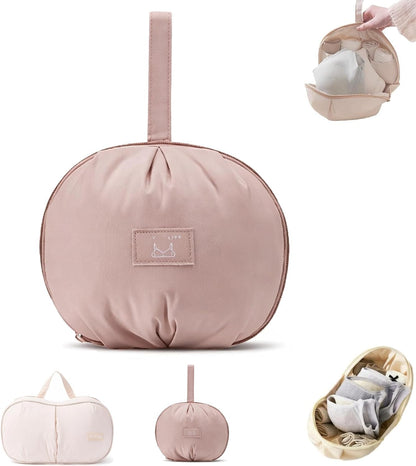 Lingerie Storage Bag Set Travel Underwear Organizer for Luggage, Portable Multi-Section Delicates Organizer