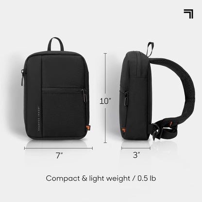 Crossbody Bag, Water Resistant Sling Backpack for Men,Women Daypack Cross Body Shoulder Chest Bag for Travel, Hiking, Outdoor Black (Signature Collection)