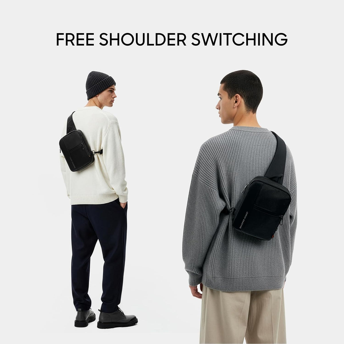 Crossbody Bag, Water Resistant Sling Backpack for Men,Women Daypack Cross Body Shoulder Chest Bag for Travel, Hiking, Outdoor Black (Signature Collection)