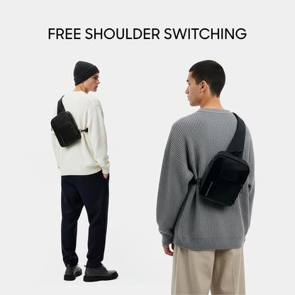 Crossbody Bag, Water Resistant Sling Backpack for Men,Women Daypack Cross Body Shoulder Chest Bag for Travel, Hiking, Outdoor Black (Signature Collection)