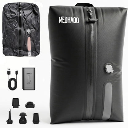 Luggage with Wireless Pump, Compression Bags for Carry On Suitcases and Backpack, Vacuum Seal Packing cube for Cloth Packing(+ PUMP)