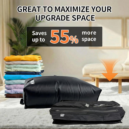 Luggage with Wireless Pump, Compression Bags for Carry On Suitcases and Backpack, Vacuum Seal Packing cube for Cloth Packing(+ PUMP)