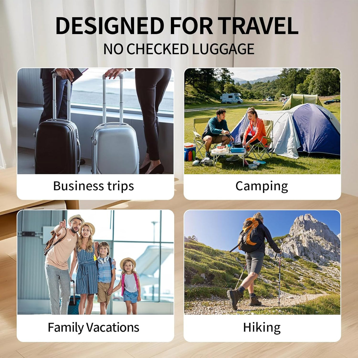 Luggage with Wireless Pump, Compression Bags for Carry On Suitcases and Backpack, Vacuum Seal Packing cube for Cloth Packing(+ PUMP)