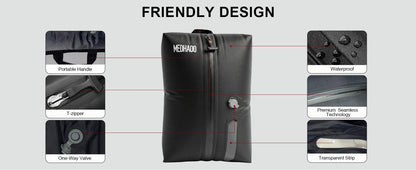 Luggage with Wireless Pump, Compression Bags for Carry On Suitcases and Backpack, Vacuum Seal Packing cube for Cloth Packing(+ PUMP)